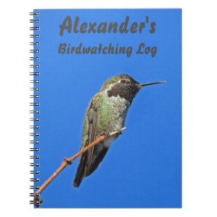 Hummingbird Foto Avid Birder Birdwatch Log Notitieboek