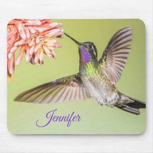 Hummingbird Foto gepersonaliseerd Muismat (Voorkant)