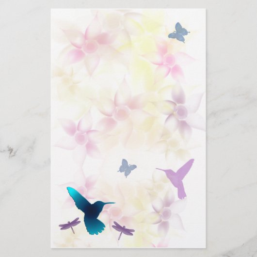 Hummingbird Garden Briefpapier (Voorkant)