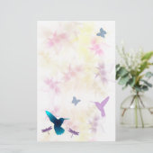 Hummingbird Garden Briefpapier (Staand voorkant)