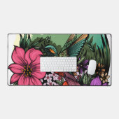 Hummingbird Garden Bureaumat (Keyboard & Muis)
