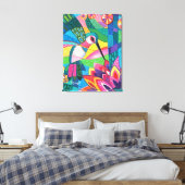 Hummingbird Garden Canvas Afdruk (Insitu (Slaapkamer))