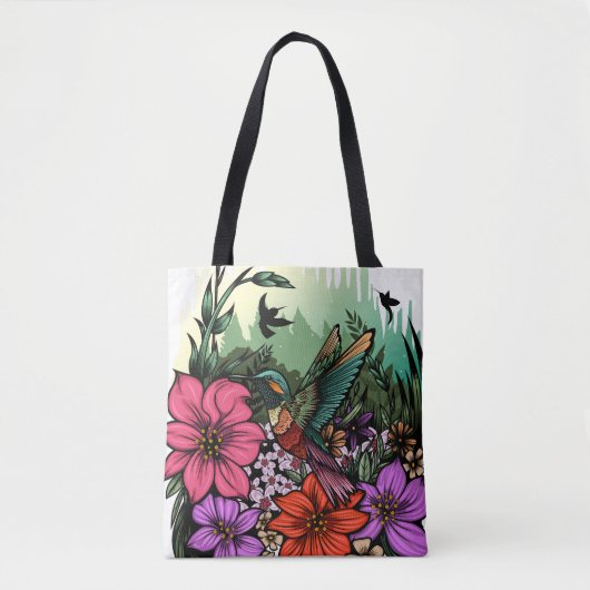 Hummingbird Garden Draagtas (Voorkant)