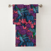 Hummingbird garden in purple and blue (En situation)