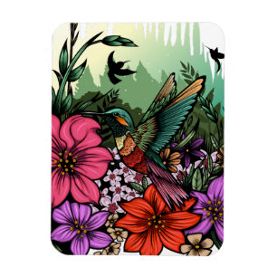 Hummingbird Garden Magneet