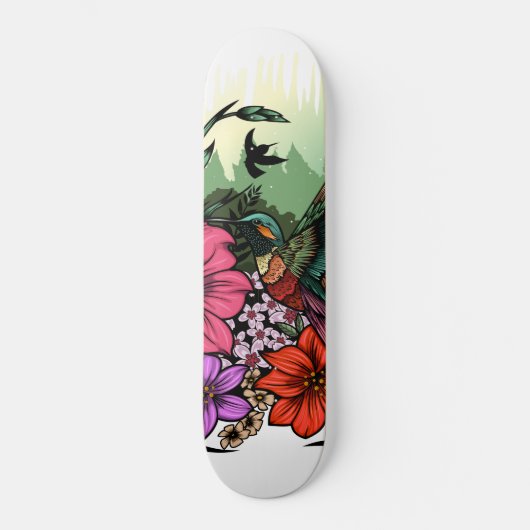 Hummingbird Garden Skateboard (Voorkant)