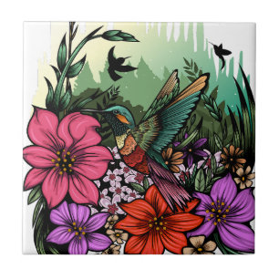 Hummingbird Garden Tegeltje