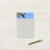 Hummingbird Gepersonaliseerde Post it Notes 4x6 (Op bureau)