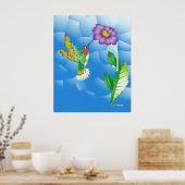 Hummingbird: gestileerd poster (Keuken)