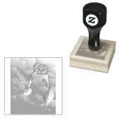 Hummingbird: gestileerd 	rubberstempel (Gestempeld)