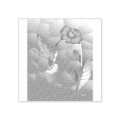 Hummingbird: gestileerd 	rubberstempel (Afrduk)