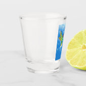 Hummingbird: gestileerd shot glas (Links)