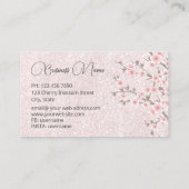 Hummingbird Girly Carte de visite brillant (Dos)