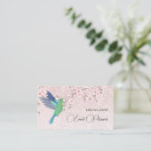 Hummingbird Girly Carte de visite brillant (Debout devant)