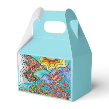 Hummingbird Goldfish Reflection Art Favor Box