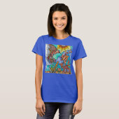 Hummingbird Goldfish Reflection Art T-shirt (Voorkant volledig)