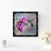 HUMMINGBIRD-GRANDMA VIERKANTE KLOK (Huis)