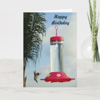 Hummingbird Happy Birthday Kaart