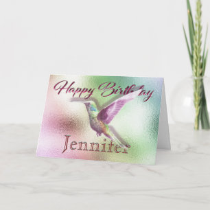 Hummingbird Happy Birthday Kaart