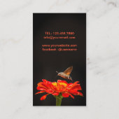 Hummingbird Hawk-moth Visitekaartje (Achterkant)