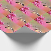 Hummingbird Hawk-moth-vlinder tijdens de vlucht Cadeaupapier (Hoek)