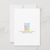 Hummingbird, Heart en Rainbows Hartelijk dank Bedankkaart (Achterkant)