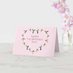 Hummingbird Heart Valentijnsdag Card Kaart