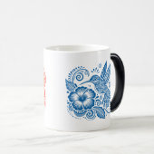 Hummingbird & Hibiscus Coffee Mok (Voorkant rechts)