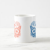 Hummingbird & Hibiscus Coffee Mok (Center)