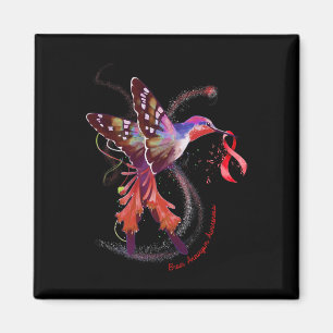 Hummingbird Hold bordeaux lint hersenaneurysma Aw Magneet