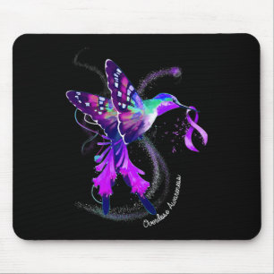 Hummingbird Holding Paars-lint overdosering Awaren Muismat
