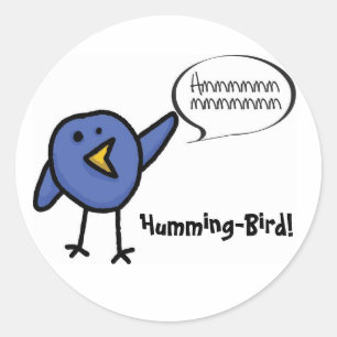 HummingBird, Humming-Bird! Ronde Sticker