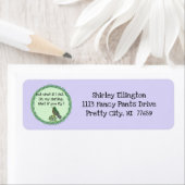 Hummingbird Hummingbird address Label (Insitu)