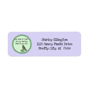 Hummingbird Hummingbird address Label