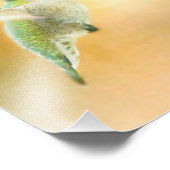 Hummingbird in Early Morning light Foto Afdruk (Hoek)