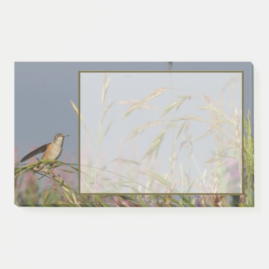 Hummingbird in Grasses Blue Sky Post-it® Notes (Voorkant)