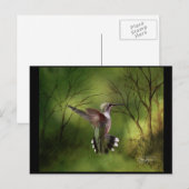 Hummingbird in vlucht briefkaart (Voorkant / Achterkant)