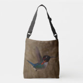 Hummingbird in vlucht crossbody tas (Voorkant)