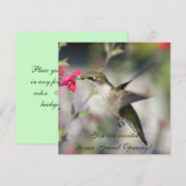 Hummingbird in vlucht kaart (Voorkant / Achterkant)