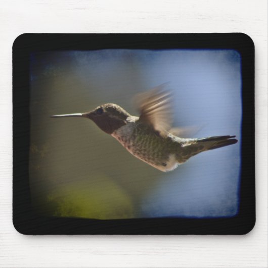 Hummingbird in vlucht muismat (Voorkant)