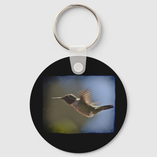 Hummingbird in vlucht sleutelhanger (Voorkant)