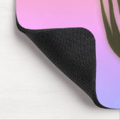 Hummingbird Iris Flower Art Muismat (Hoek)