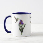 Hummingbird Iris Flower Mok (Links)
