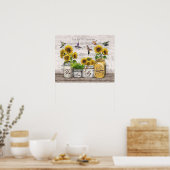 Hummingbird Je bent mijn zonneschijntje voor het o Poster (Keuken)