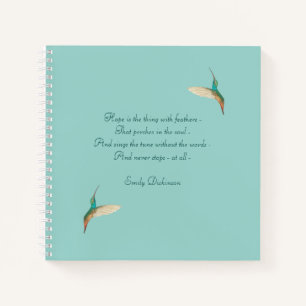 Hummingbird Journal met Emily Dickinson Quote Notitieboek