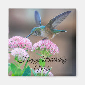 Hummingbird Joyeux Anniversaire Magnet (Devant)