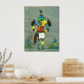 "Hummingbird" kachina Poster (Keuken)