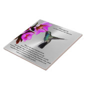 HUMMINGBIRD keramisch teile Tegeltje (Zijkant)