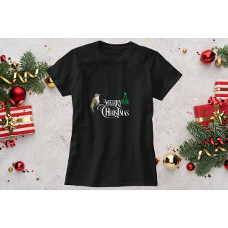 Hummingbird Kerst T-shirt met kleine boom
