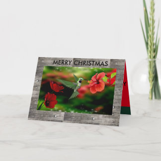 Hummingbird kerstkaart feestdagen kaart